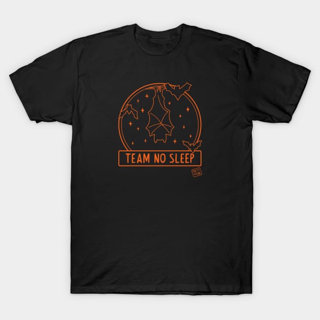 Team No Sleep Bats T-Shirt by prettyinpunk